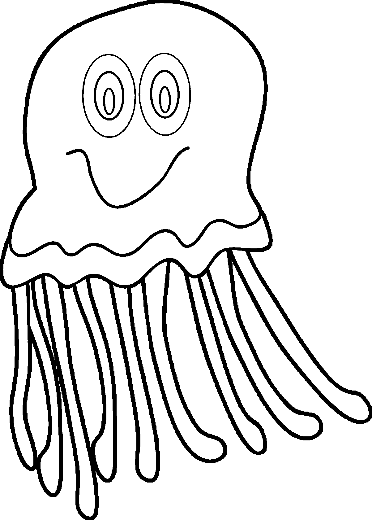 Cute jellyfish clipart yellow 4