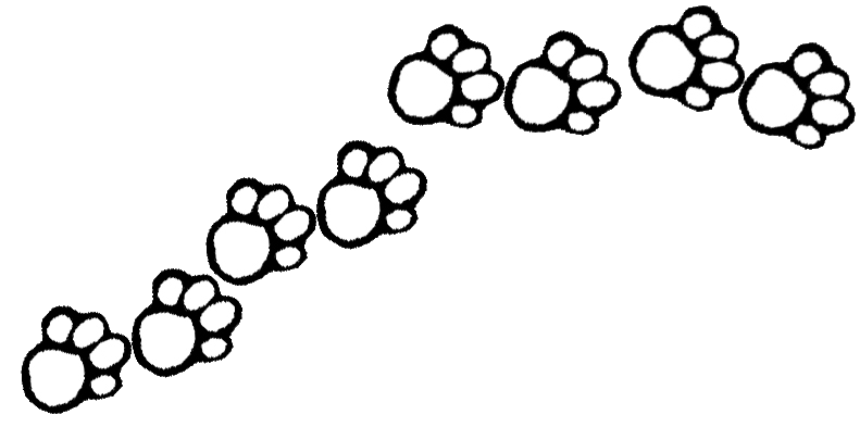 Dog paw border clipart free images