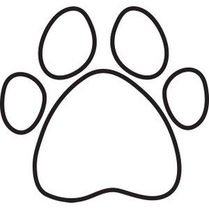 Dog paw print silhouette clipart free clip art images craft