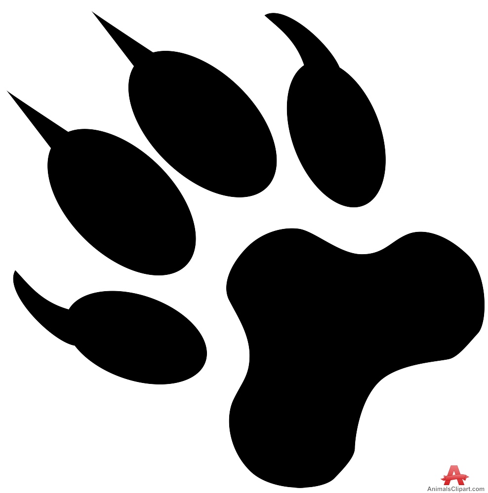 Dog paw with sharp nails free clipart design download