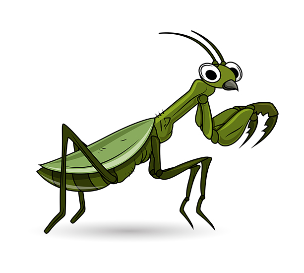 Download free grasshopper cartoon clip art vector illustration