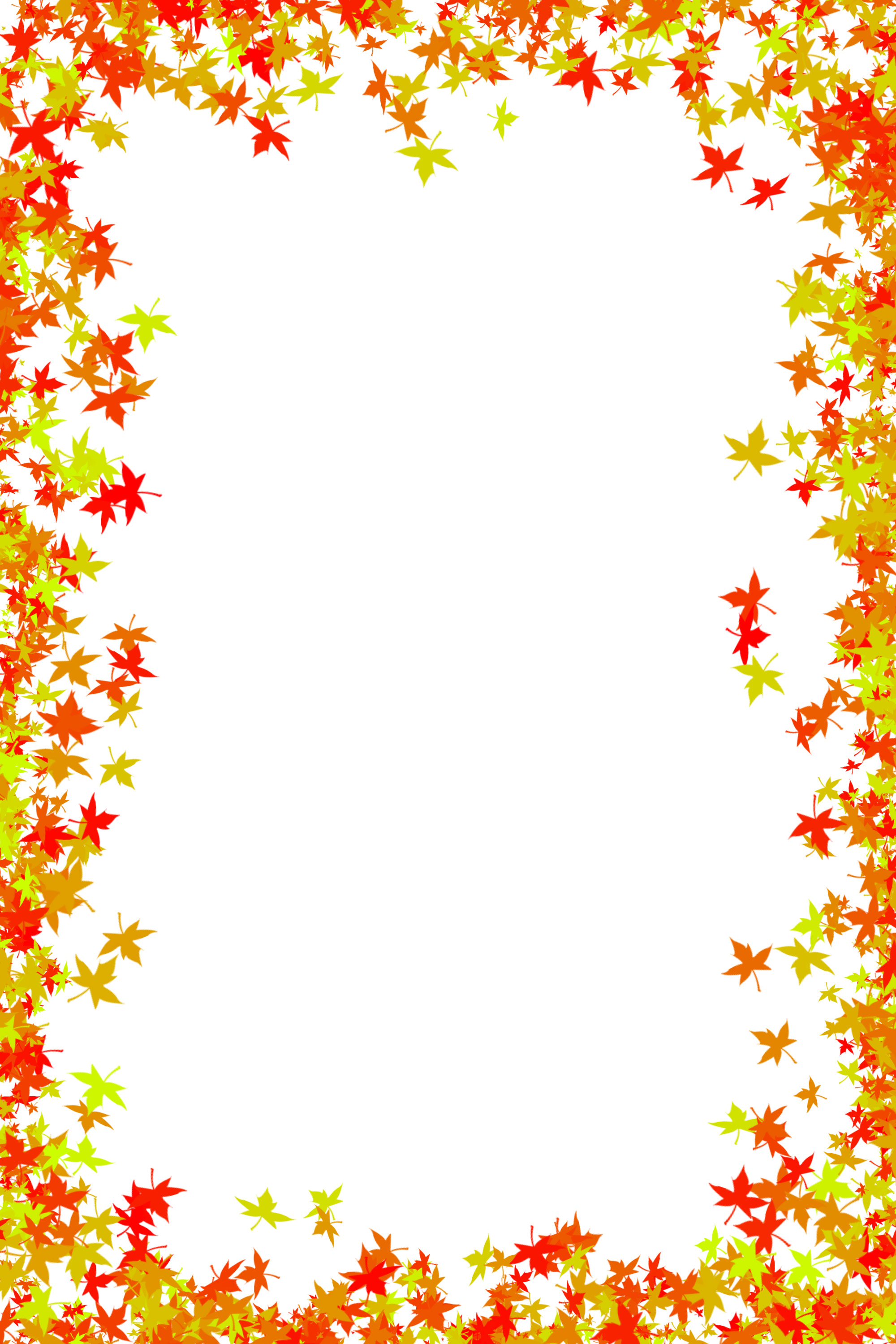 Fall border fall leaves clip art image