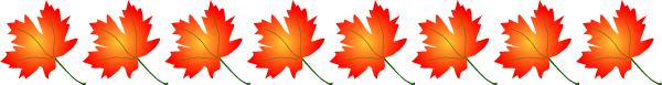 Fall border fall maple leaves clip art borders