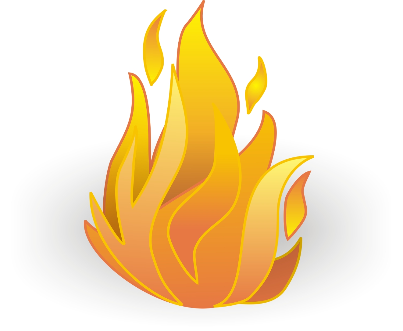 Flame fire clipart