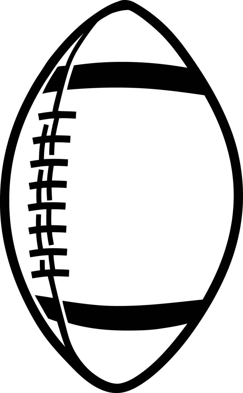 Football  black and white football clipart black and white