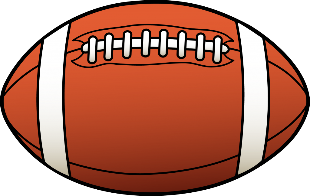 Football  black and white football clipart