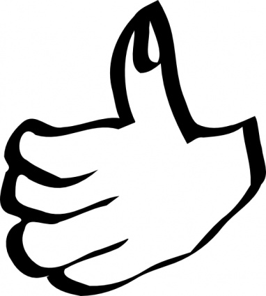 Free clip art thumbs up clipart