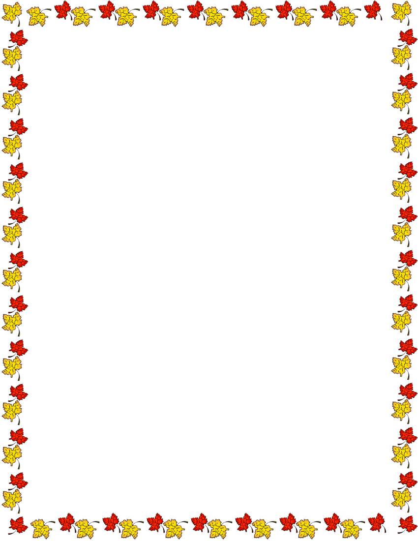 Free fall borders clip art page and vector graphics 2