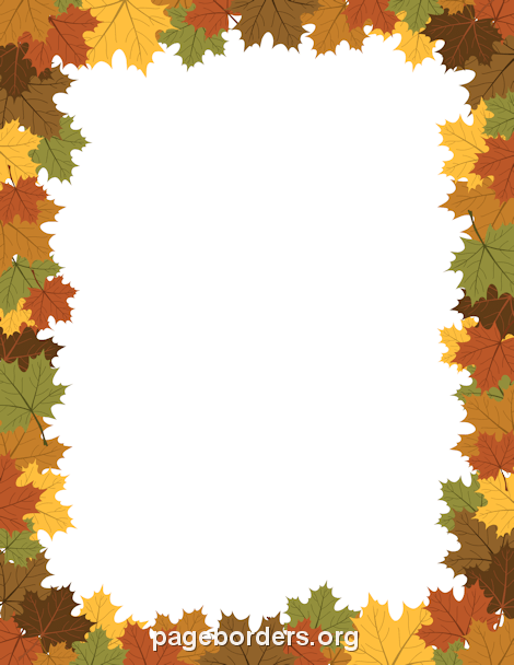 Free fall borders clip art page and vector graphics