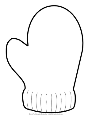 Free printable mitten patterns clipart