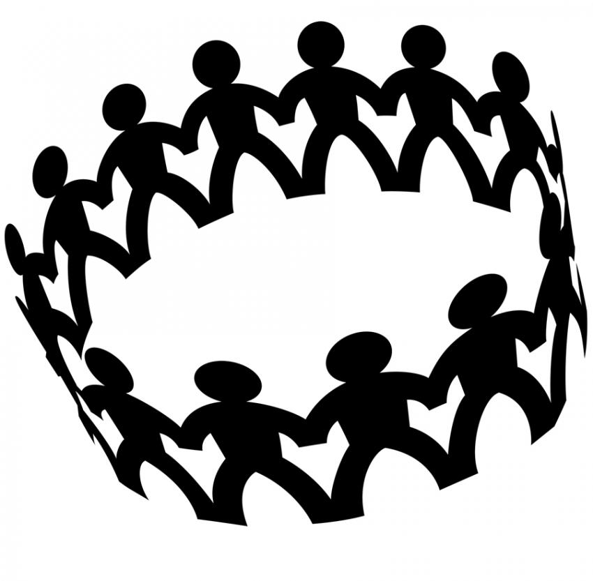 Friendship circle of friends clipart 4