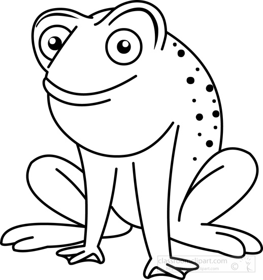 Frog  black and white frog clipart black and white 5