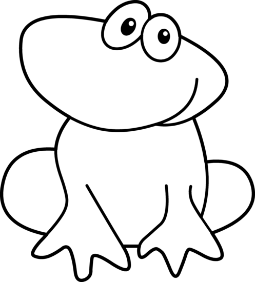 Frog  black and white frog clipart black and white clipart