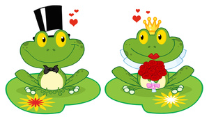 Frogs clipart image clip art image of two frogs in love