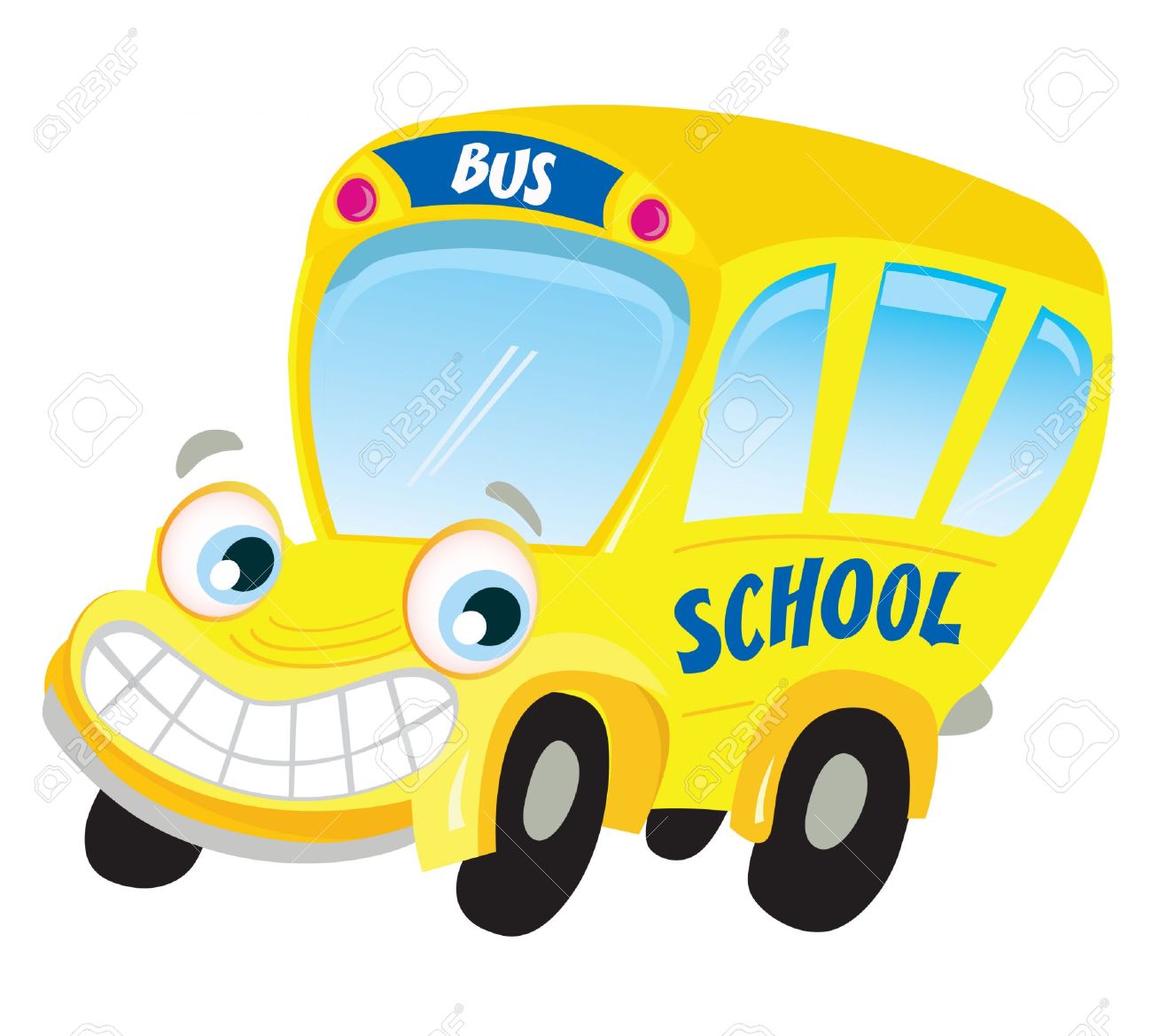 Fun school bus clipart