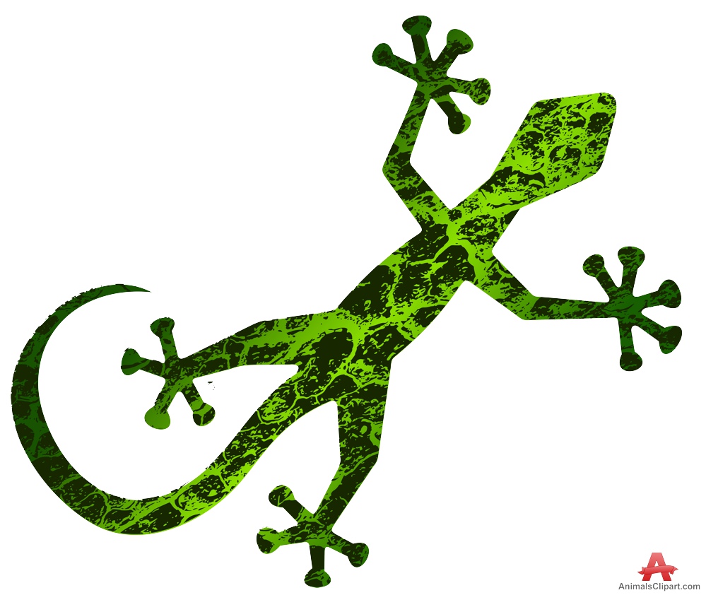 Green abstract lizard clipart free design download