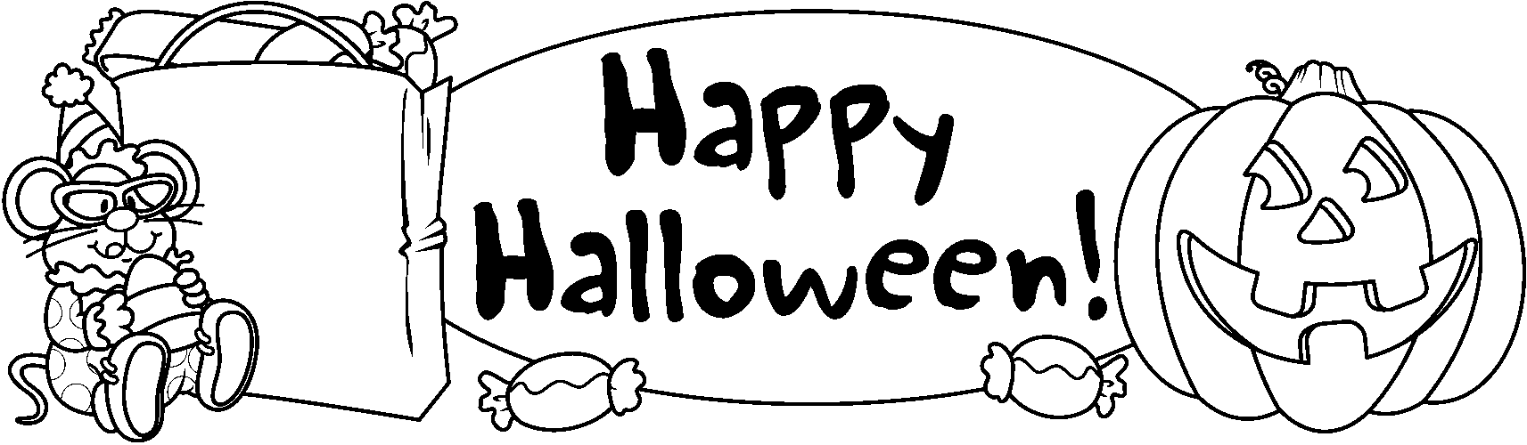 Halloween  black and white black and white halloween clipart