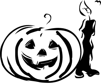 Halloween  black and white free black and white halloween clipart 3
