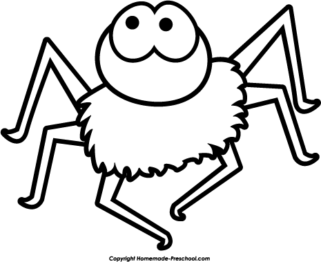 Halloween  black and white halloween spider clipart black and white