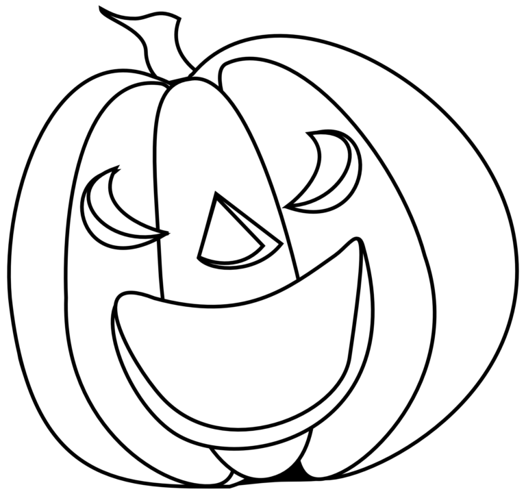Halloween black and white white pumpkin clipart - WikiClipArt