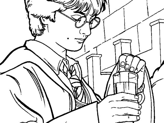 Harry potter clip art coloring 2