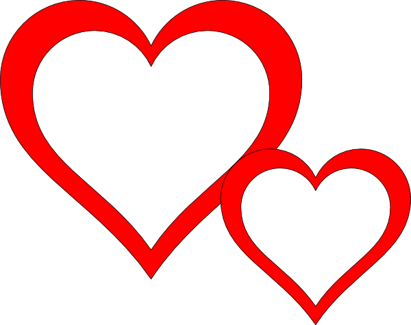 Heart clipart black and white 0
