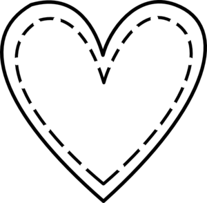 Heart clipart black and white black and white heart outline clipart 2