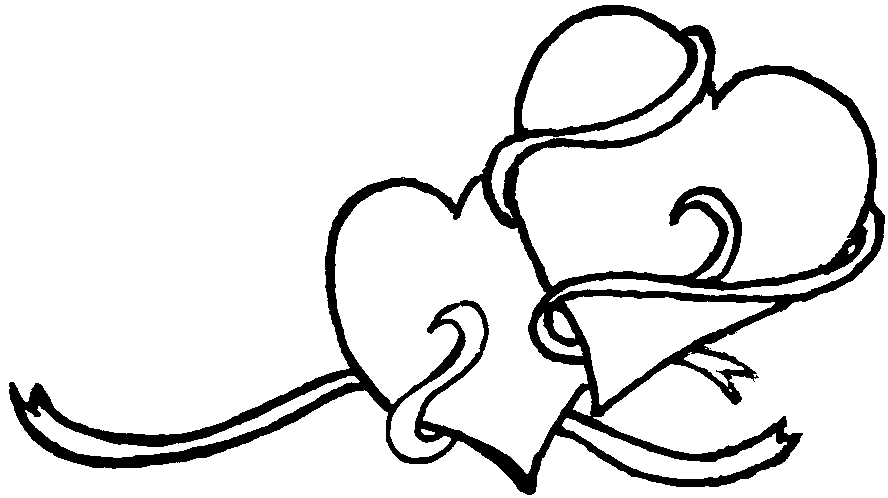 Heart clipart black and white double heart black and white clipart 2