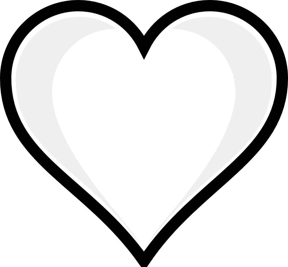 Heart clipart black and white wedding hearts clipart black and white free