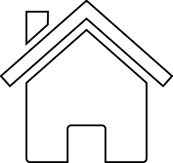 House  black and white clip art black and white home clipart