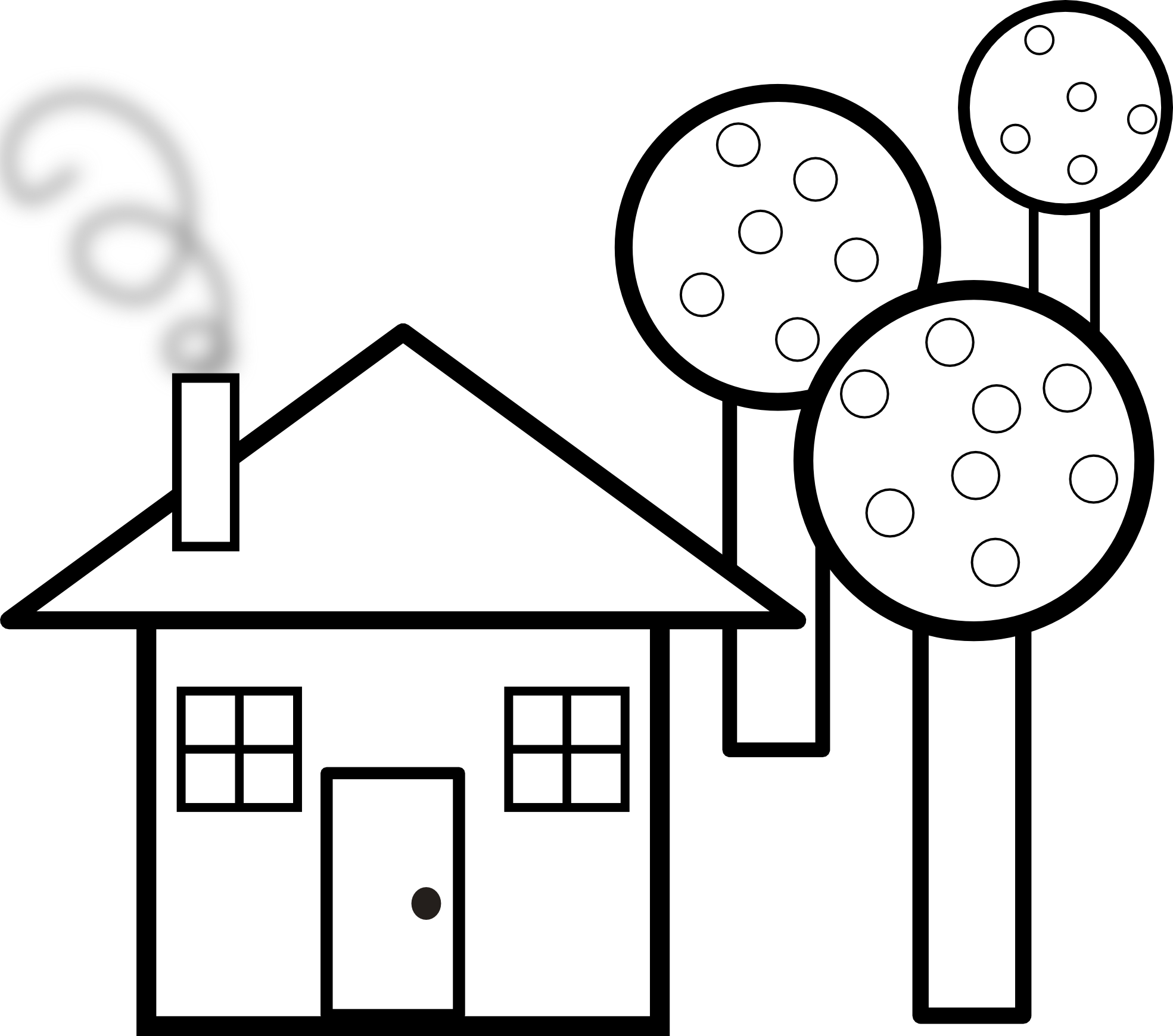 House  black and white haunted house clipart black and white free