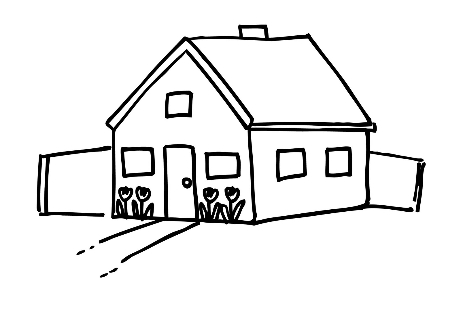 House  black and white house clipart black and white 5