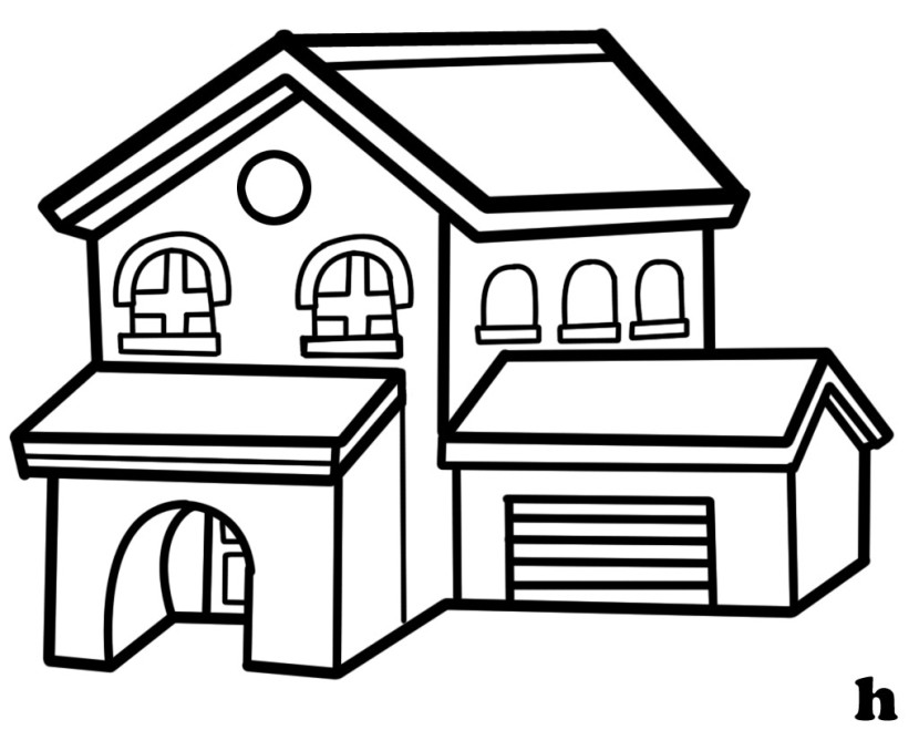 House  black and white house clipart black and white