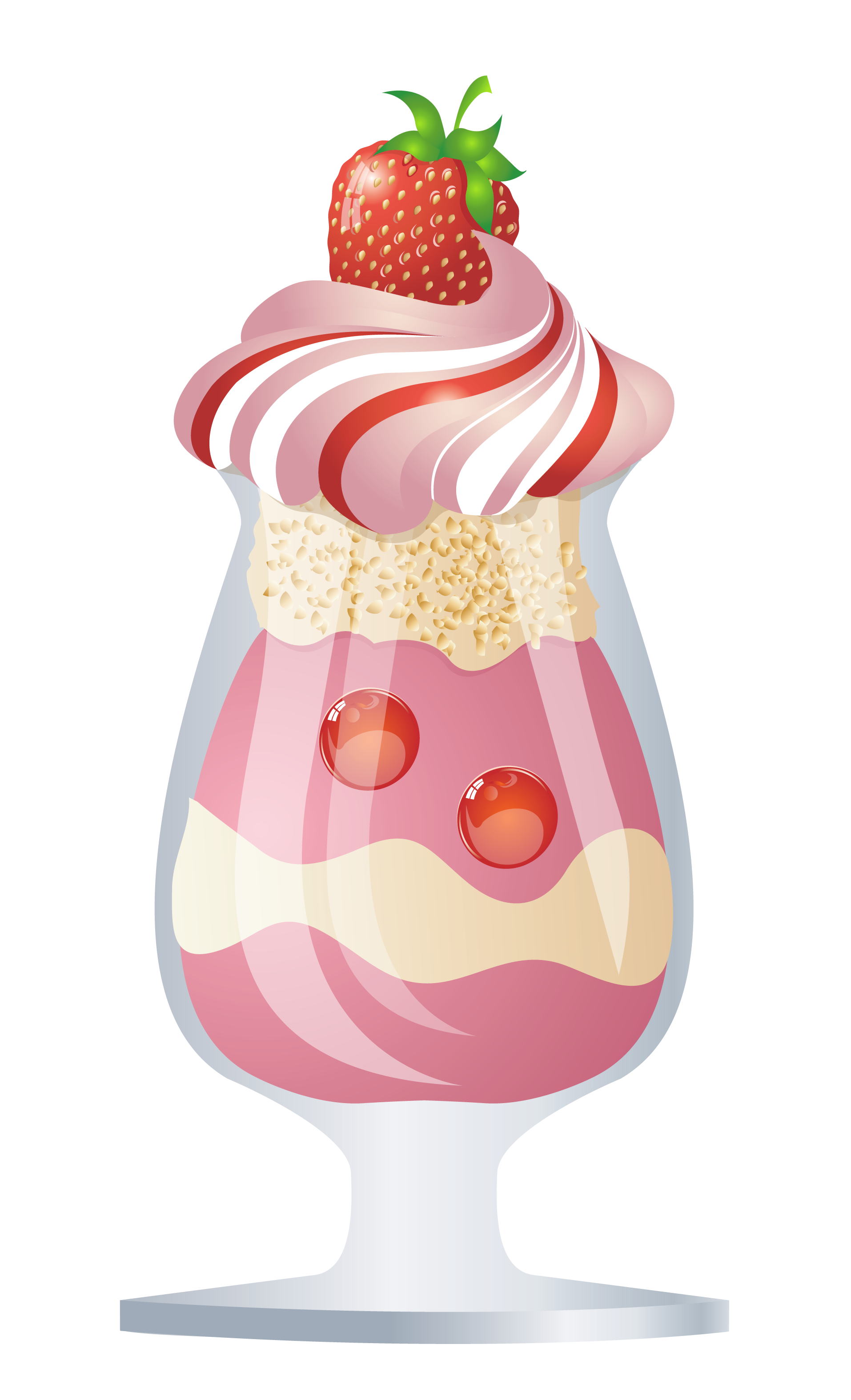 Ice cream sundae transparent clip art 1