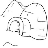 Igloo clipart black and white - WikiClipArt