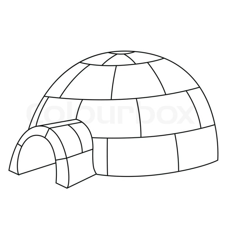 Igloo Outline Clipart Wikiclipart