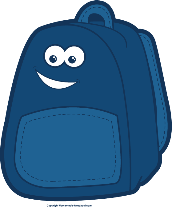 Kid packing backpack clipart free images 2