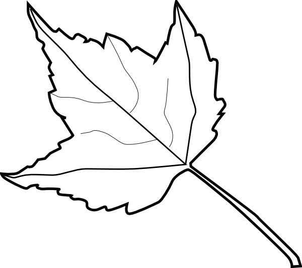 Leaf outline 2 clip art