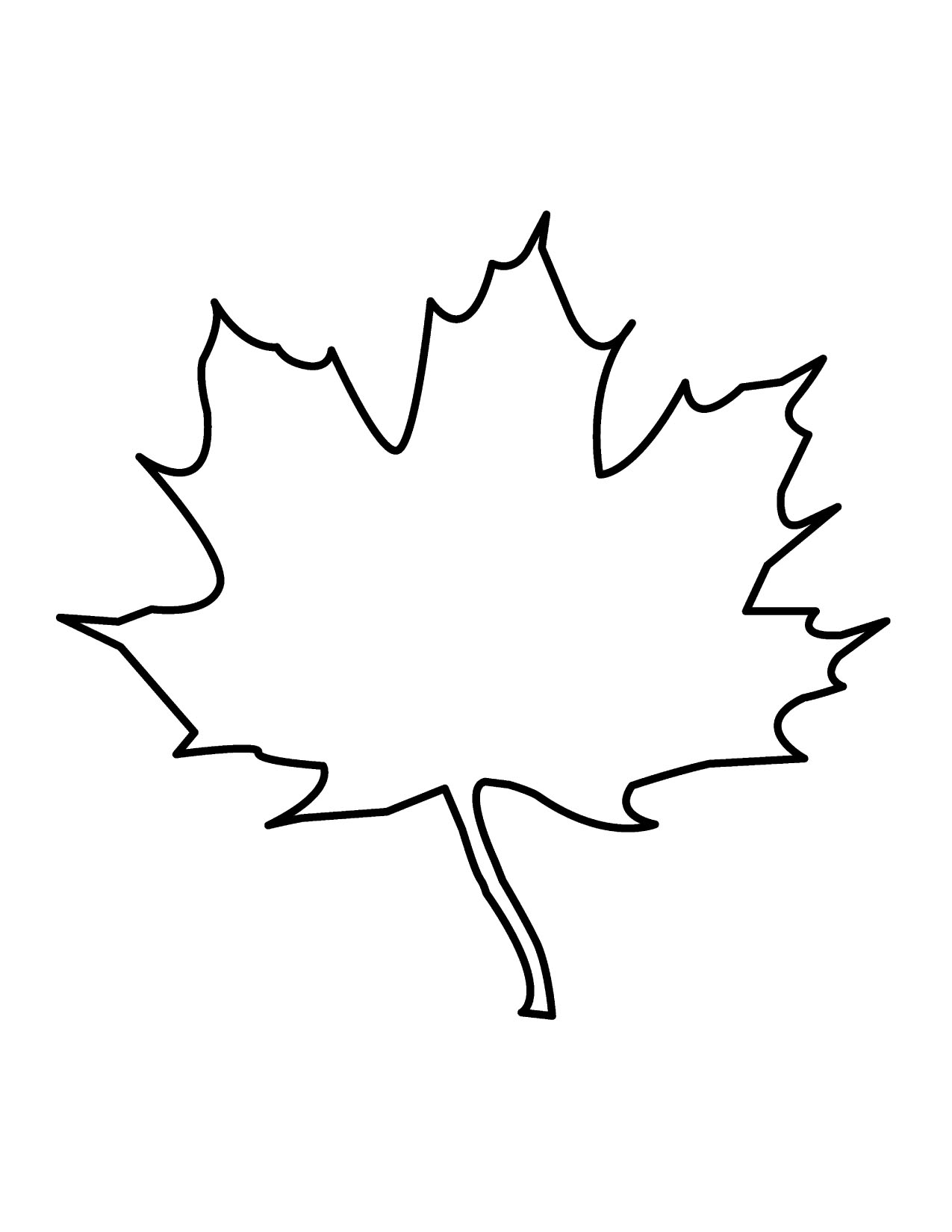 Leaf outline tree outline with leaves clipart 4