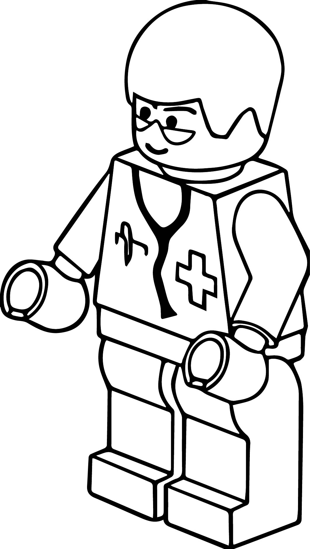 Lego clip art pitr lego town doctor coloring page wecoloringpage