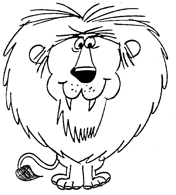 Lion  black and white cute lion clipart black and white