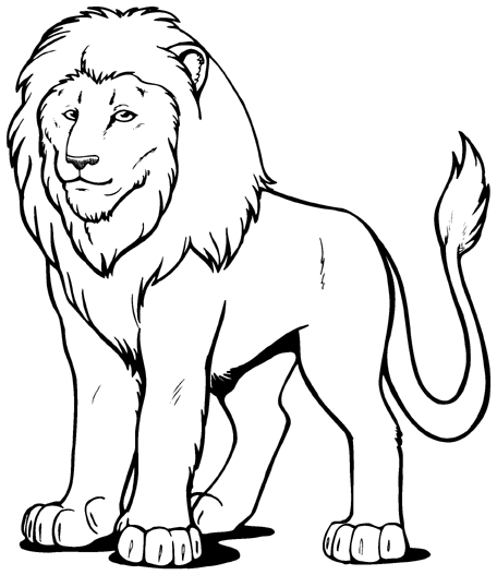 Lion  black and white lion clip art black and white free clipart images 3