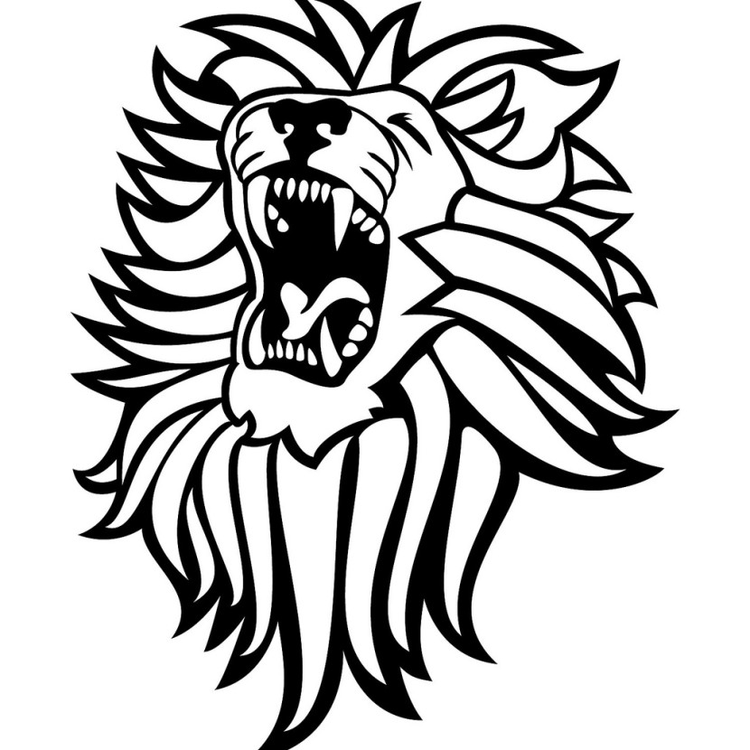 Lion  black and white lion clipart black and white 3