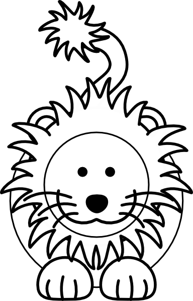 Lion  black and white lion clipart black and white 4