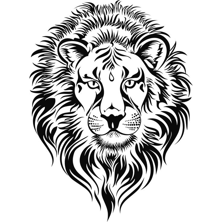 Lion  black and white lion clipart black and white animals clip art