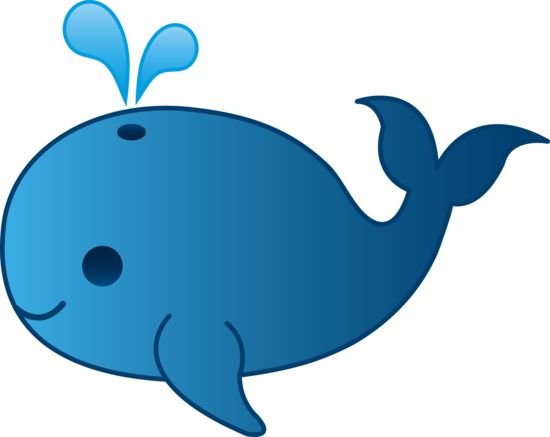 Little blue whale clip art free pictures