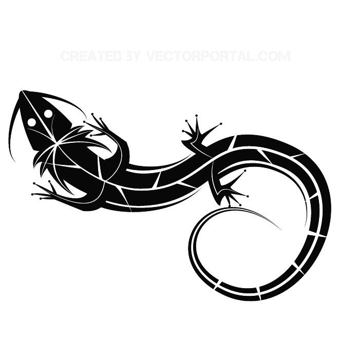 Lizard clip art free vector freevectors