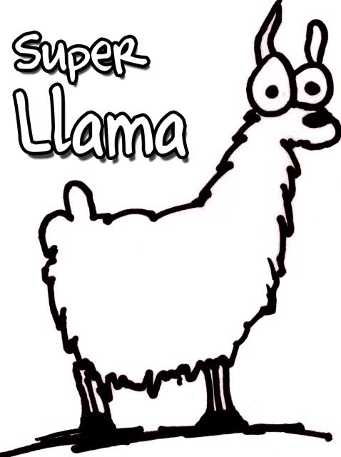Llama clipart 7