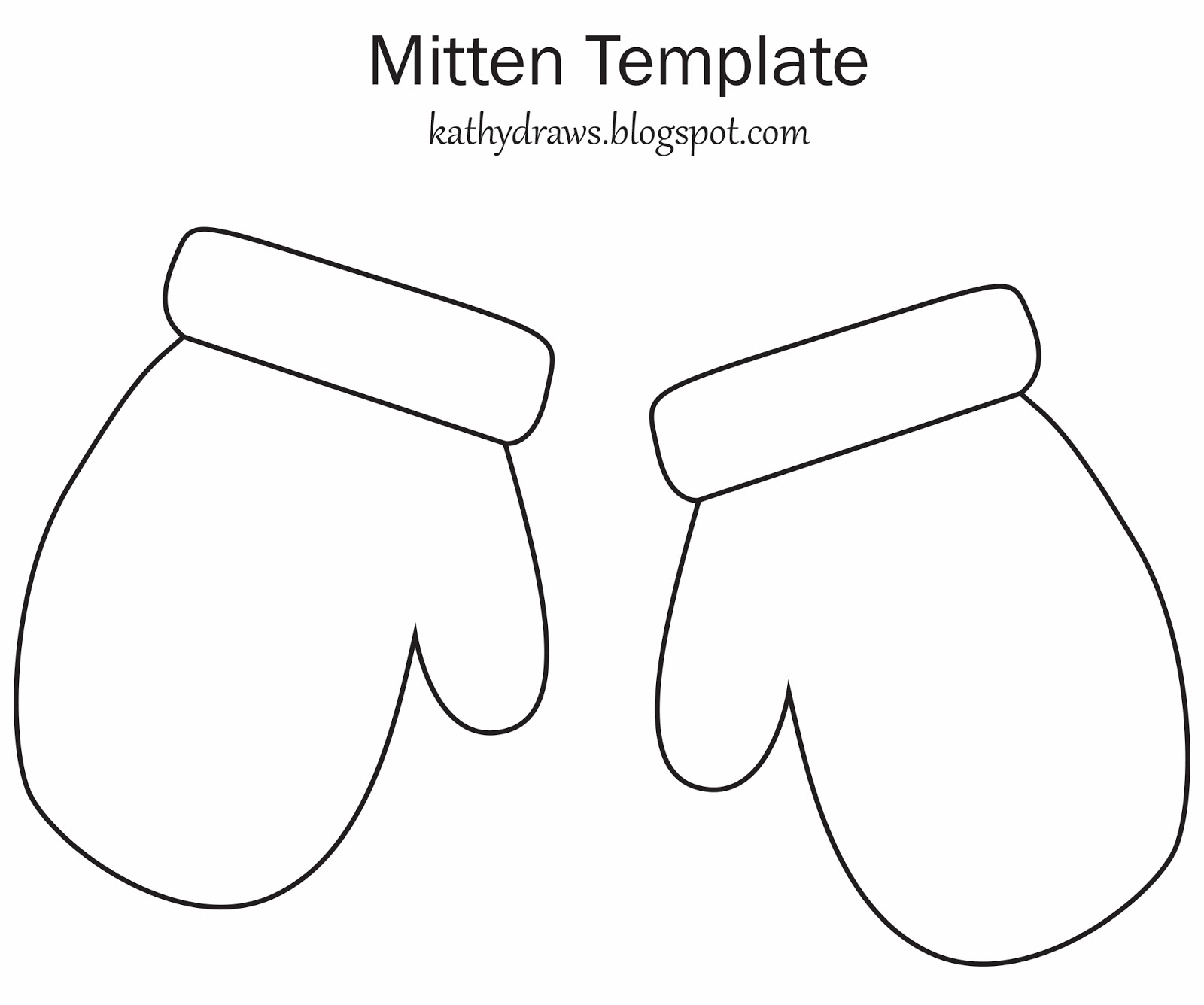 Mitten Template Free Printable