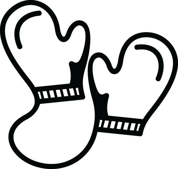 Mittens clip art for babies